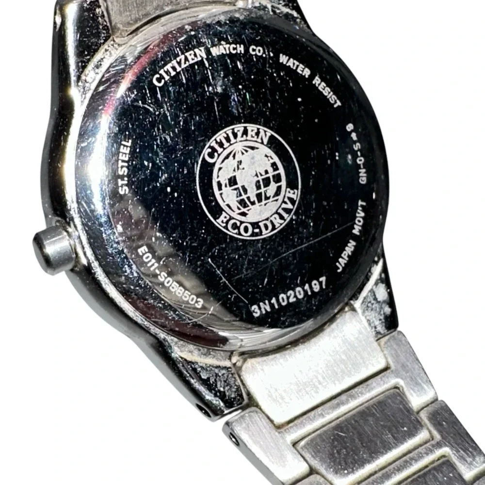 Citizen Eco-Drive EW1410-50E Paradigm Black Dial‎ Stainless Steel Date Watch